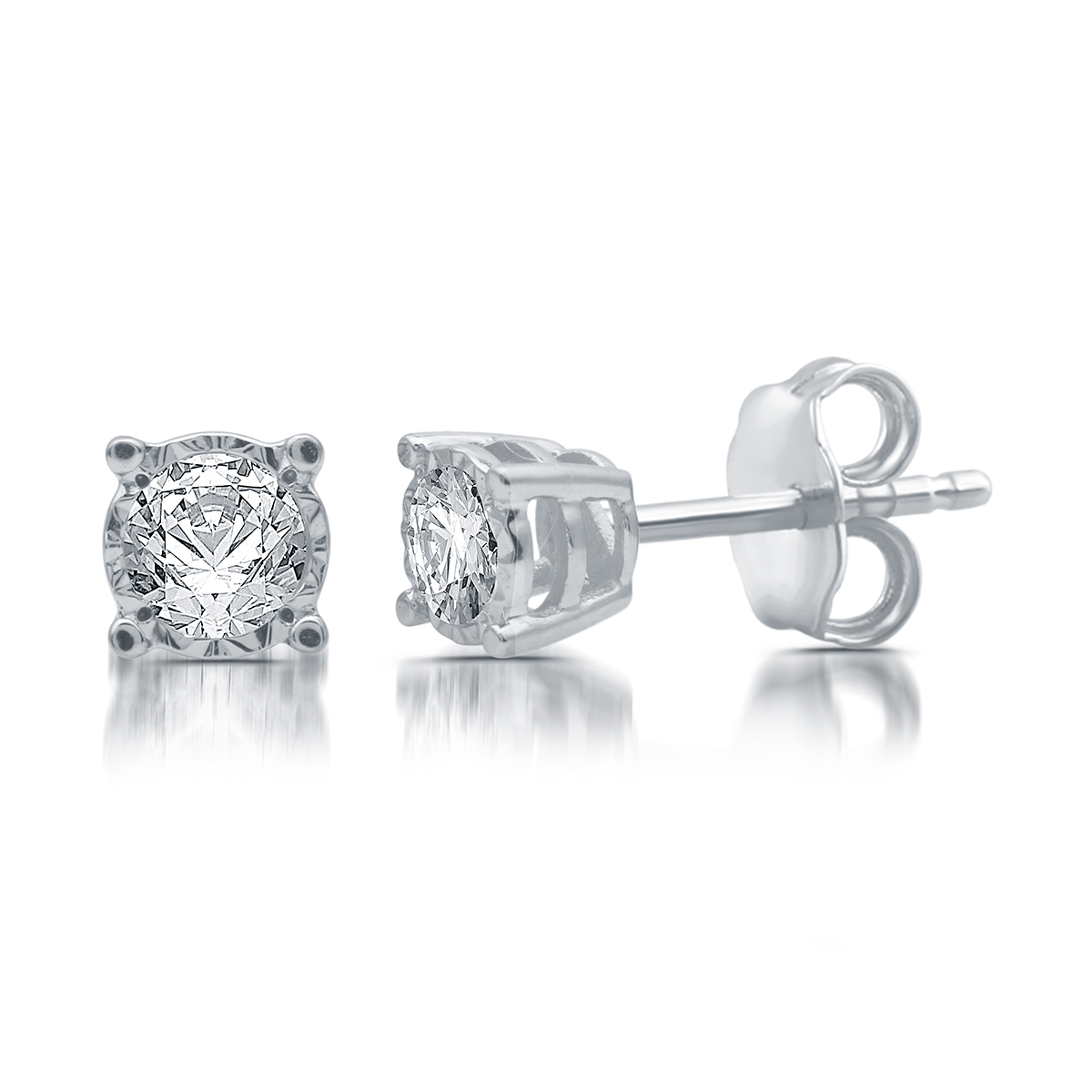 Diamond Classics(tm) 10kt. White Gold 1/3ctw. Stud Earrings