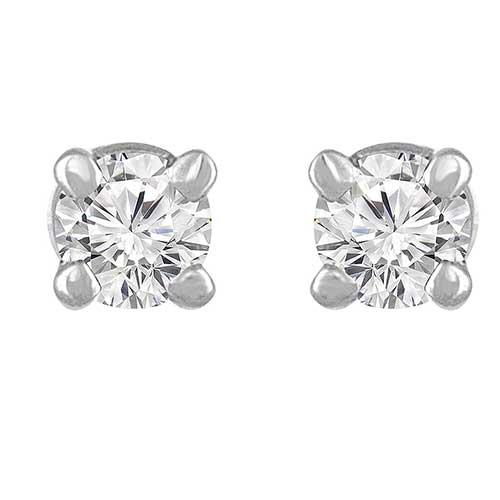 Diamond Classics(tm) 14kt. White Gold 1/2ctw. Earrings