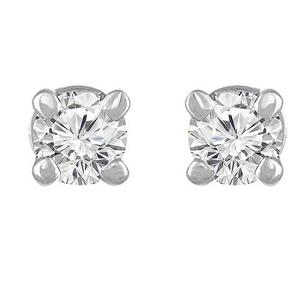Diamond Classics(tm) 14kt. Round 1/4ctw. Diamond Earrings