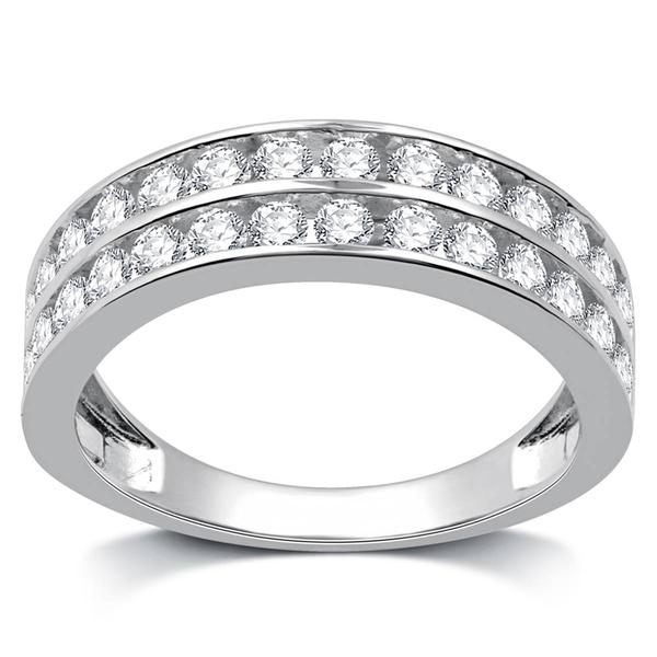 Nova Star(R) 1ctw. Lab Grown Diamond 2-Row Anniversary Band