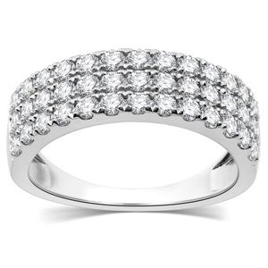 Nova Star(R) 1ctw. Lab Grown Diamond White Gold Anniversary Band