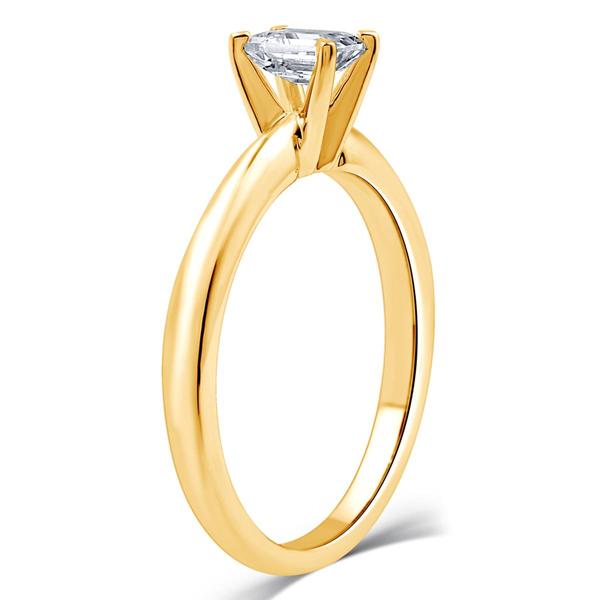 Nova Star(R) Yellow Gold 1ctw. Lab Grown Diamond Emerald Bridal Set alternate view
