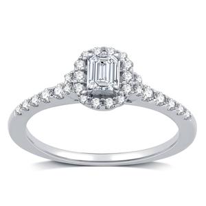 Nova Star(R) 10kt. 1/2ctw. Lab Grown Diamond Engagement Ring