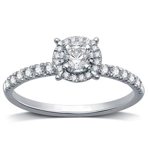 Nova Star(R) 10kt. 1/2ctw. Lab Grown Diamond Engagement Ring