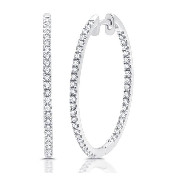Nova Star(R) 1/2ctw. Lab Grown 14kt. Inside Out Hoop Earrings