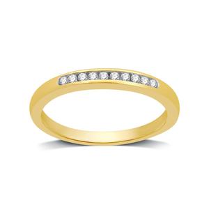 Diamond Classics(tm) Yellow Gold 1/10ctw. Diamond Band
