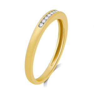 Diamond Classics(tm) Yellow Gold 1/10ctw. Diamond Band alternate view