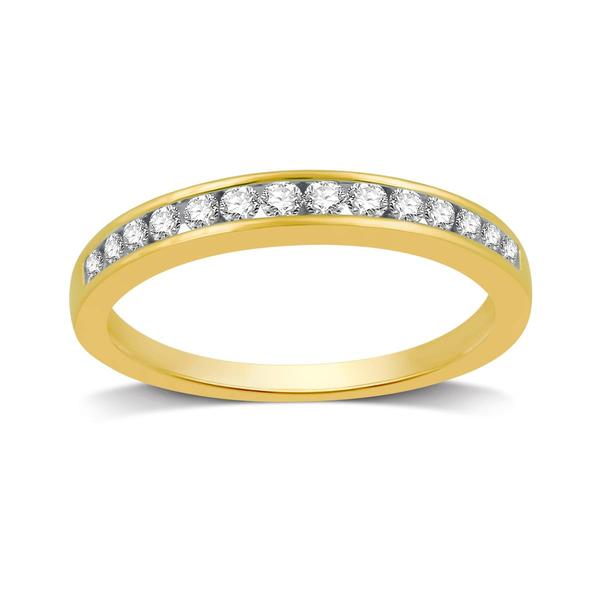 Endless Affection(tm) Yellow Gold 1/4ctw. Diamond Band