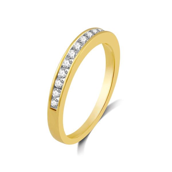 Endless Affection(tm) Yellow Gold 1/4ctw. Diamond Band alternate view