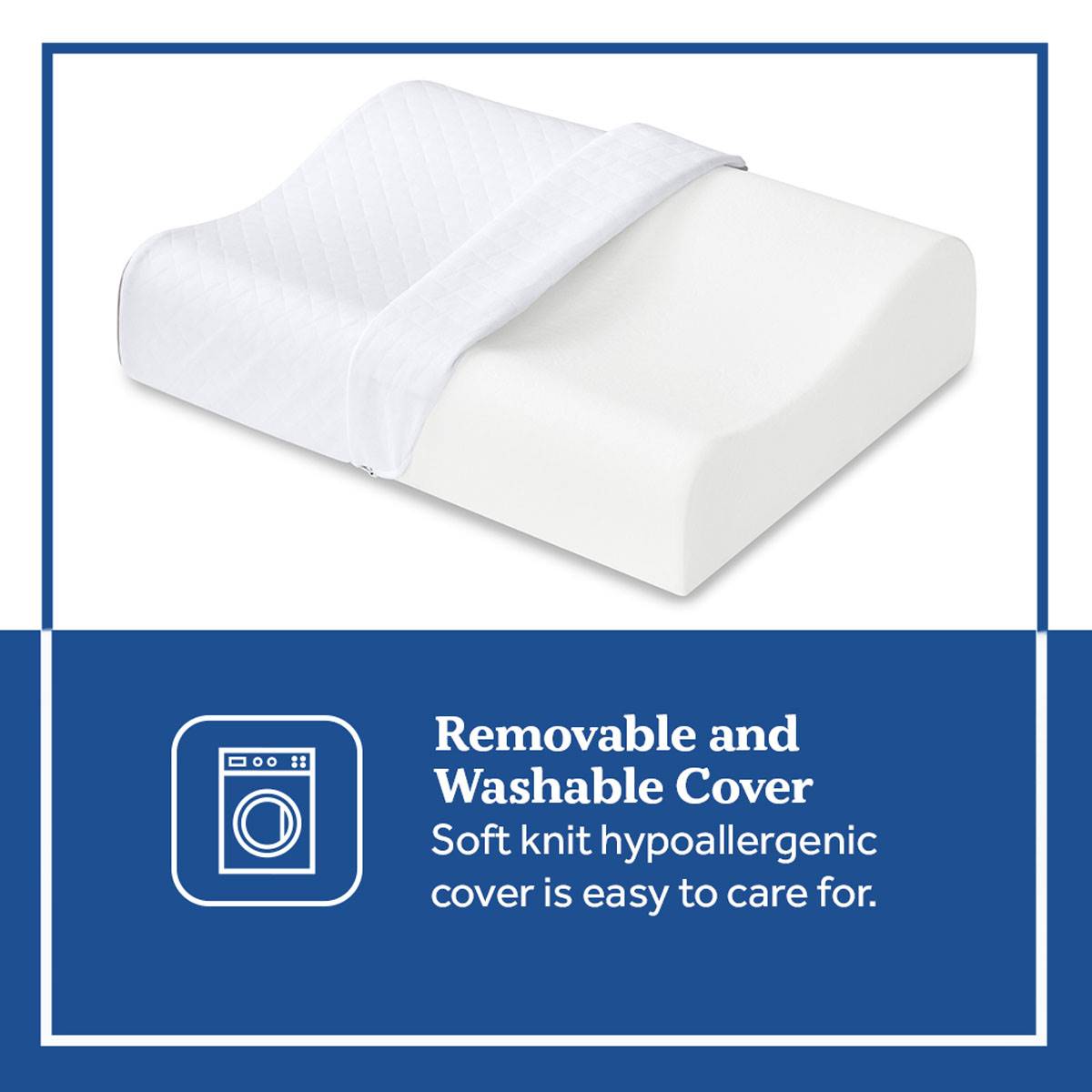 Sealy(R) Essentials(tm) Contour Curve Memory Foam Pillow