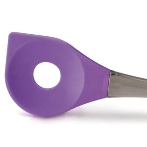 BergHOFF Geminis Purple Silicone Salad Slotted Spoon alternate view