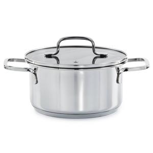 BergHOFF Helix Stainless Steel 7.25in. Stockpot w/ Glass Lid