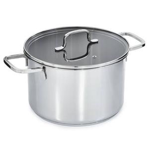 BergHOFF Helix Stainless Steel 10in. Stockpot with Glass Lid