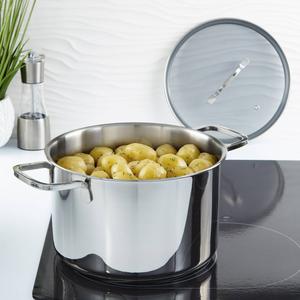BergHOFF Helix Stainless Steel 10in. Stockpot with Glass Lid alternate view