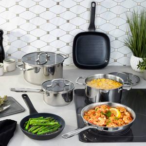BergHOFF Helix 9pc. Cookware Set w/ Glass Lids alternate view