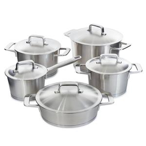 BergHOFF Meta 10pc. Recycled 18/10 Stainless Steel Cookware Set