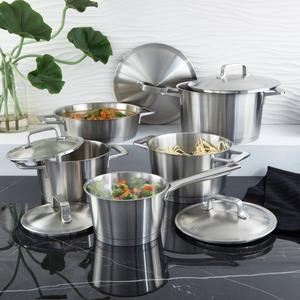 BergHOFF Meta 10pc. Recycled 18/10 Stainless Steel Cookware Set alternate view