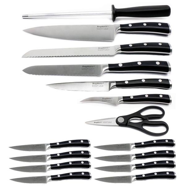 BergHOFF Essentials 18pc. Kitchen Knife Set & Wood Dowel Block alternate view