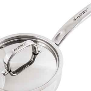 BergHOFF Belly Shape Stainless Steel 6.25in. Saucepan with Lid alternate view