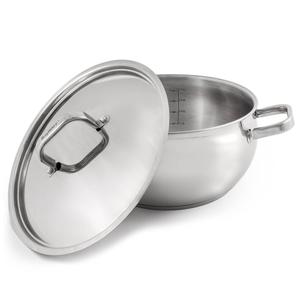 BergHOFF Belly Shape 18/10 Stainless Steel Stockpot with Lid alternate view