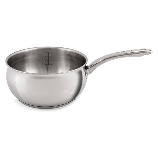 BergHOFF Belly Shape Stainless Steel 8in. Saucepan with Glass Lid alternate view