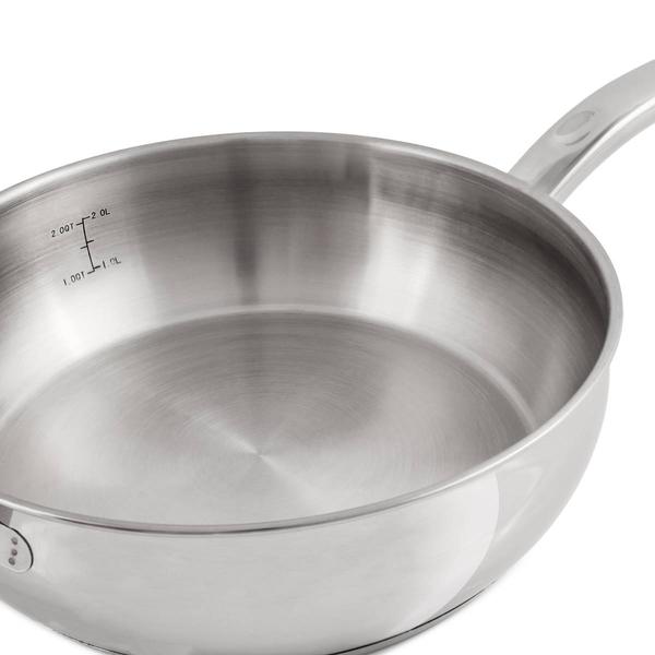 BergHOFF Belly Shape 18/10 Stainless Steel Deep Skillet alternate view