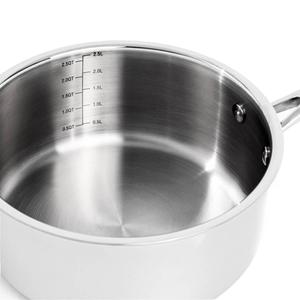 BergHOFF Professional Tri-Ply 3qt Stainless Steel Saucepan w/ Lid alternate view