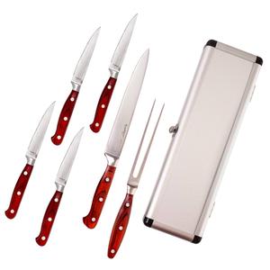 BergHOFF Pakka Stainless Steel 7pc. Steak Knife & Carving Set alternate view