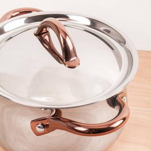 BergHOFF Ouro 18/10 Stainless Steel 8in. Stockpot with Lid alternate view