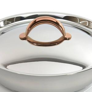 BergHOFF Ouro Stainless Steel 9.5in. Deep Skillet with Lid alternate view