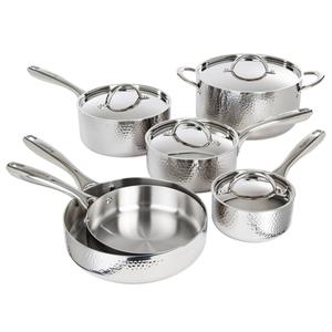 BergHOFF Vintage Tri-Ply Stainless Steel 10pc. Cookware Set