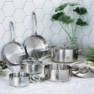 BergHOFF Vintage Tri-Ply Stainless Steel 10pc. Cookware Set alternate view