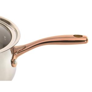 BergHOFF Ouro Gold Stainless Steel 6.25in. Saucepan w/ Glass Lid alternate view