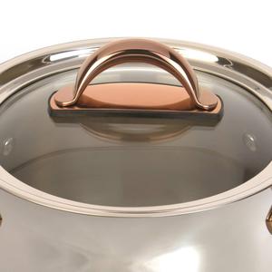 BergHOFF Ouro 18/10 Stainless Steel 9.5in. Stockpot w/ Glass Lid alternate view