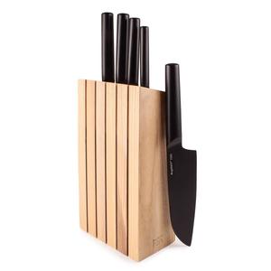 BergHOFF Ron Stainless Steel 6pc. Double-Coated Knife Block Set alternate view