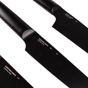 BergHOFF Ron 4pc. Double-Coated Black Kitchen Knife Set alternate view