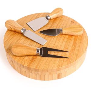 BergHOFF Essentials 5pc. Round Cheese Board & Cheese Tools