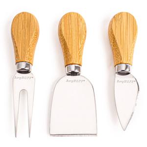 BergHOFF Essentials 4pc. Bamboo Paddle Cheese Board Set alternate view