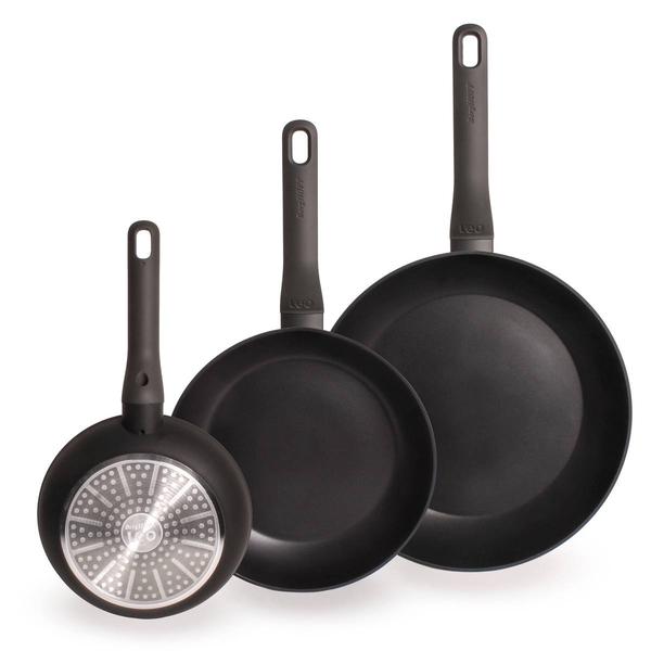 BergHOFF Leo Non-Stick 3pc. Cast Aluminum Frying Pan Set