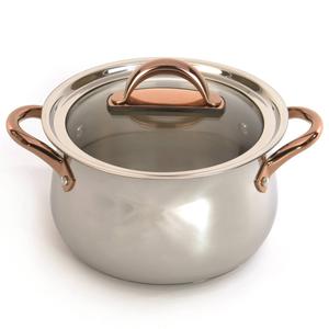 BergHOFF Ouro 18/10 Stainless Steel 3pc. Steamer Set w/ Glass Lid alternate view