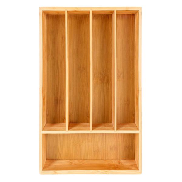 BergHOFF Bamboo 5-Slot Flatware Organizer
