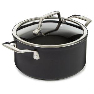 BergHOFF Essentials Hard Anodized 8in. Stockpot with Glass Lid alternate view