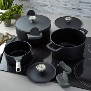 BergHOFF Leo Phantom 6pc. Nonstick Ceramic Cookware Set with Lids alternate view