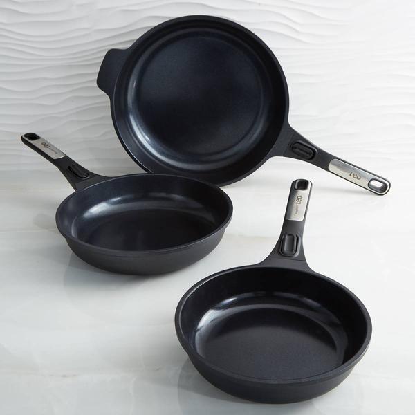 BergHOFF Leo Phantom 3pc. Nonstick Ceramic Frying Pan Set alternate view