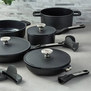 BergHOFF Leo Phantom 8pc. Nonstick Ceramic Cookware Set with Lids alternate view