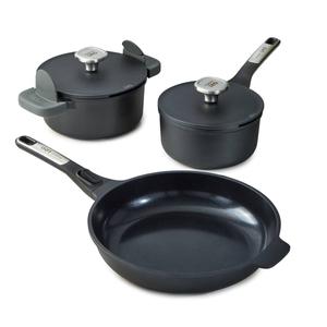 BergHOFF Leo Phantom 5pc. Nonstick Ceramic Cookware Set with Lids