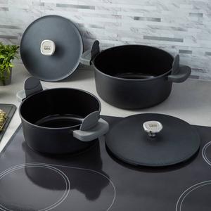 BergHOFF Leo Phantom 4pc. Nonstick Ceramic Covered Stockpot Set alternate view