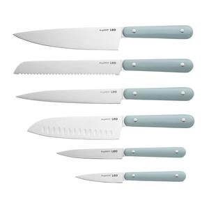 BergHOFF Leo Slate Stainless Steel 7pc. Knife Block Set alternate view