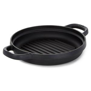 BergHOFF Leo Graphite Enamel Cast Iron 10.25in. Round Grill Pan
