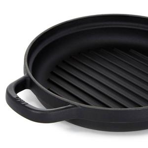 BergHOFF Leo Graphite Enamel Cast Iron 10.25in. Round Grill Pan alternate view